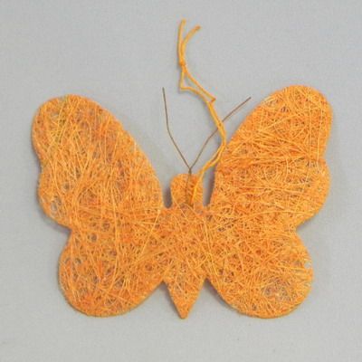 Motýl závěs sisal S/12 oranžová