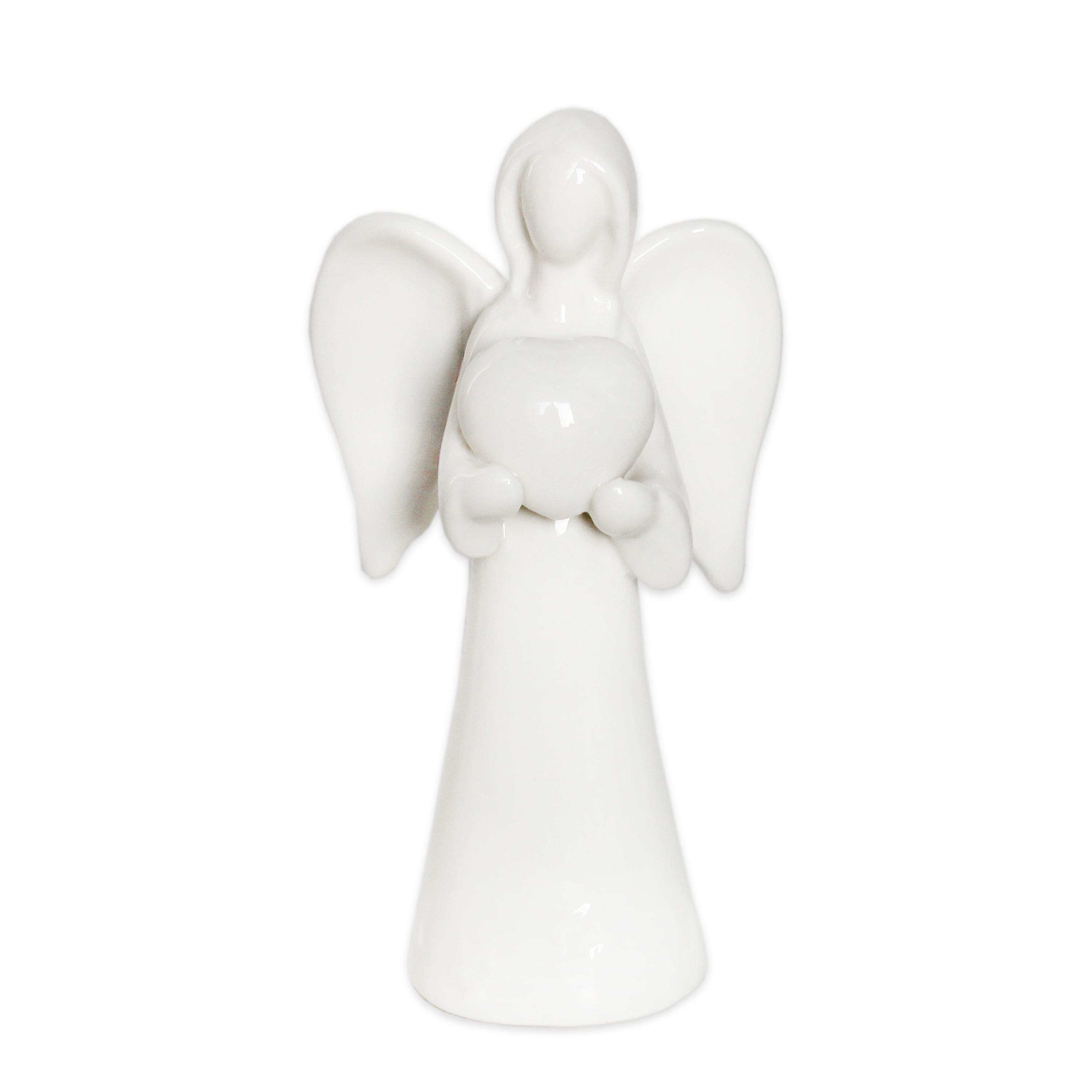 Anděl porcelán 12,5cm bílá