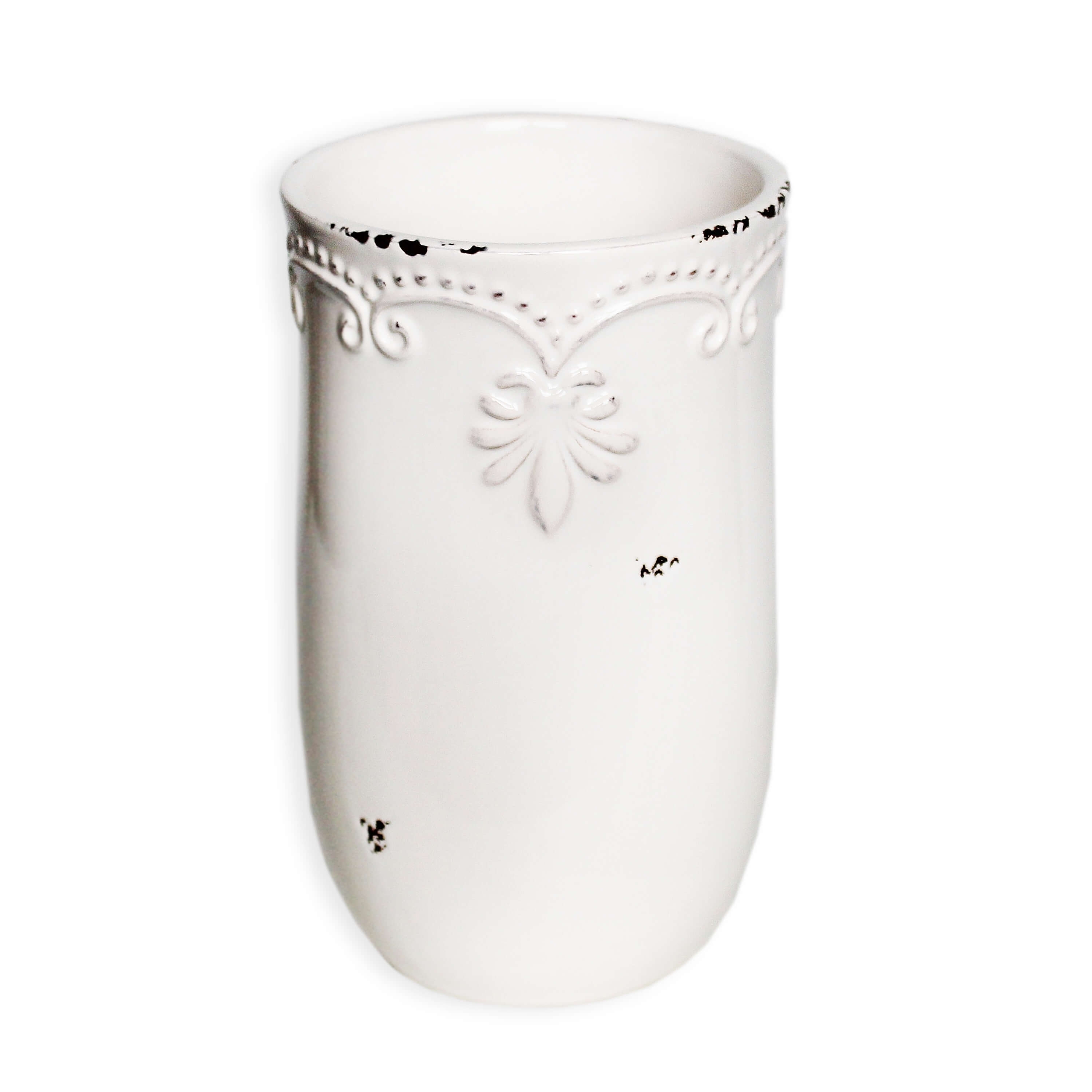 Váza keramika 16,5cm bílá