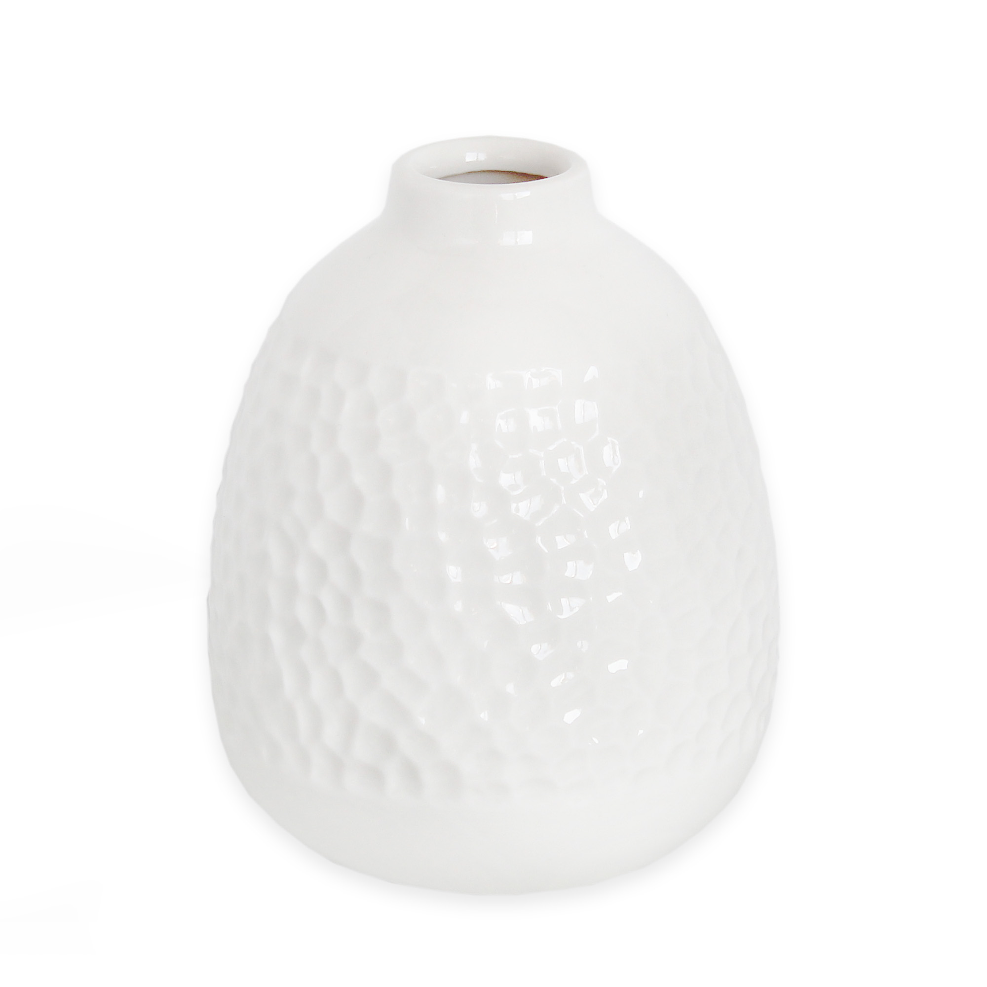 Váza keramika 13cm bílá