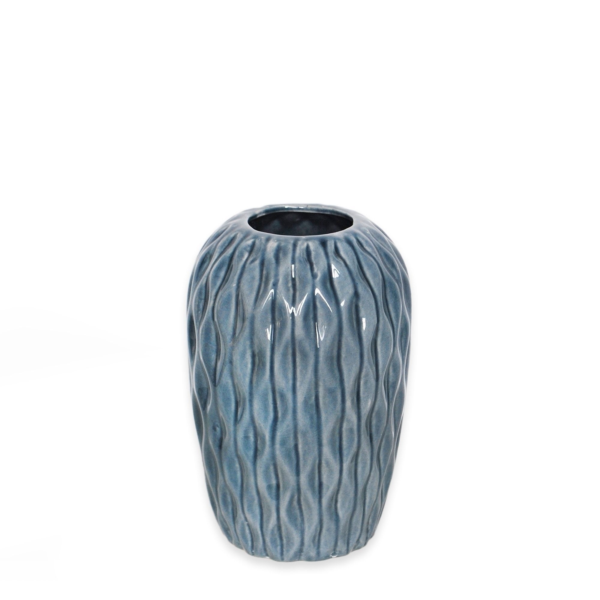 Váza porcelán 20cm navy blue
