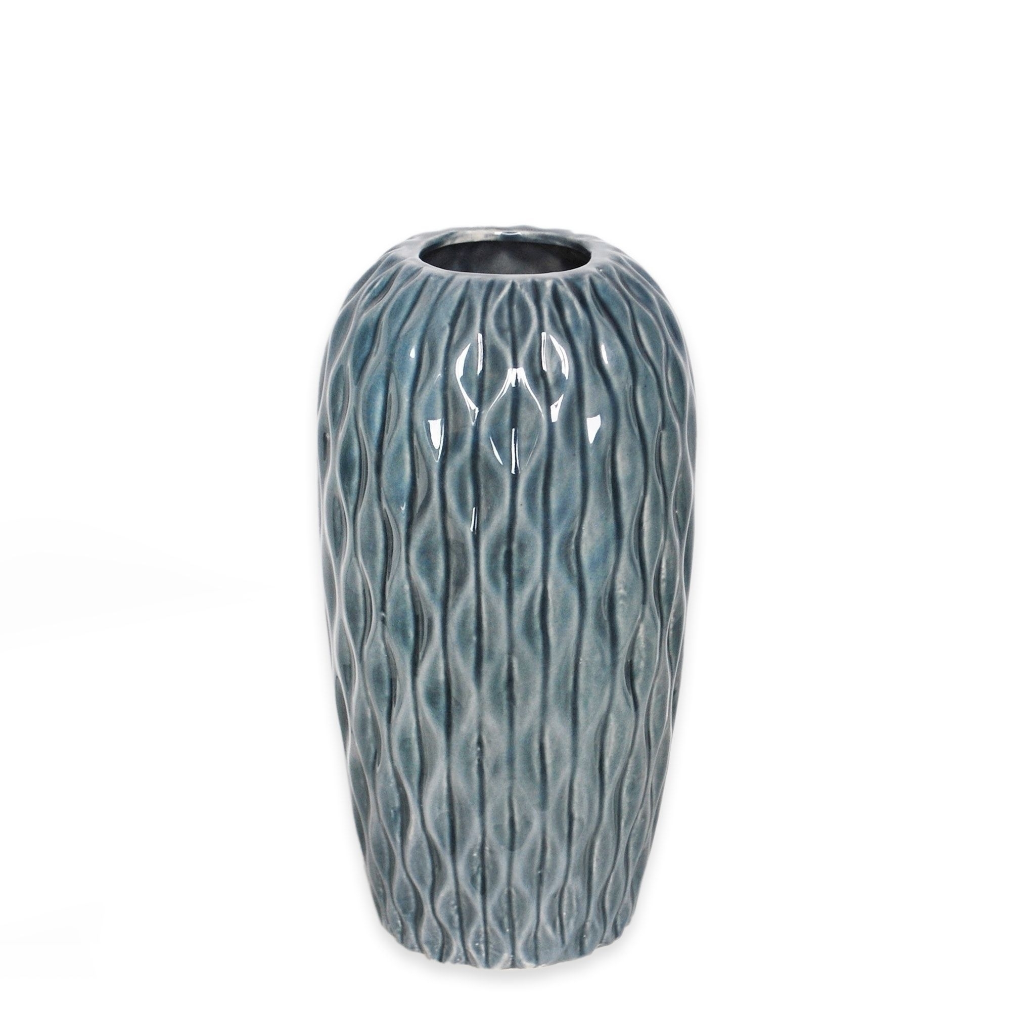 Váza porcelán 28cm navy blue