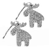 Sob závěs pvc 2ks/8cm stříbrná