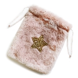 Pytlík dárkový textil 14x16cm růžová