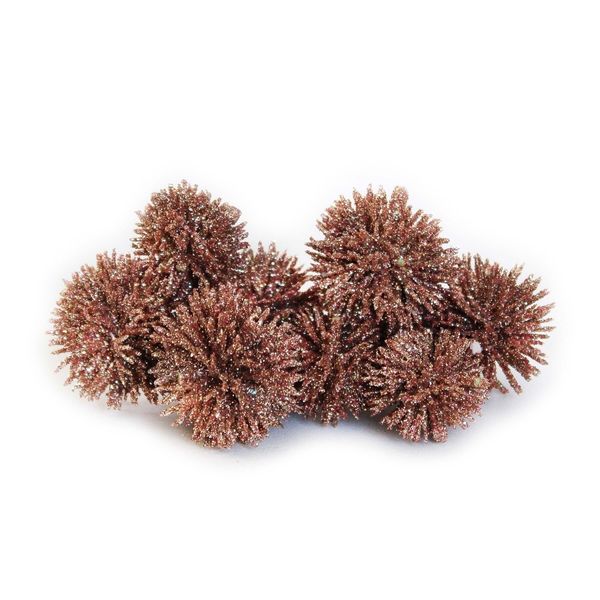 Plody přízdoba vánoční 20ks/3cm růžová