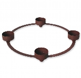 Adventní svícen kov 24cm rez