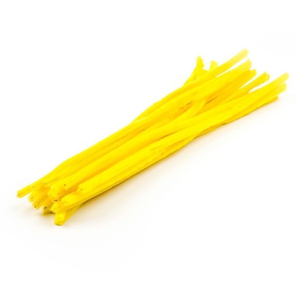 Tvarovací drát/textil 20ks/30cm žlutá