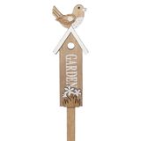 Budka zápich dřevo 29cm natural