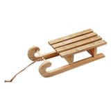 Sáňky dřevo závěs 25cm natural