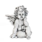 Anděl polyresin 12cm šedá
