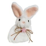 Zajíc textil 9,5cm bílá