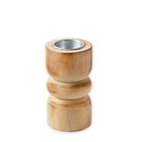 Svícen dřevo 12,5cm natural