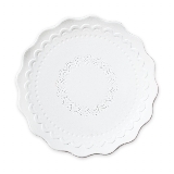 Tác dřevo 29,5cm bílá