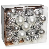 Koule box pvc 50ks/6cm  stříbrná