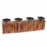 Adventní svícen dřevo 43x13cm