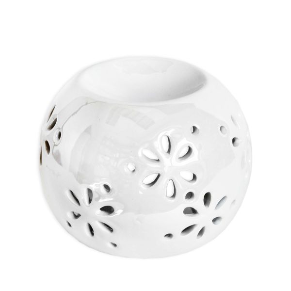 Aromalampa porcelán 10,5x8,2cm bílá