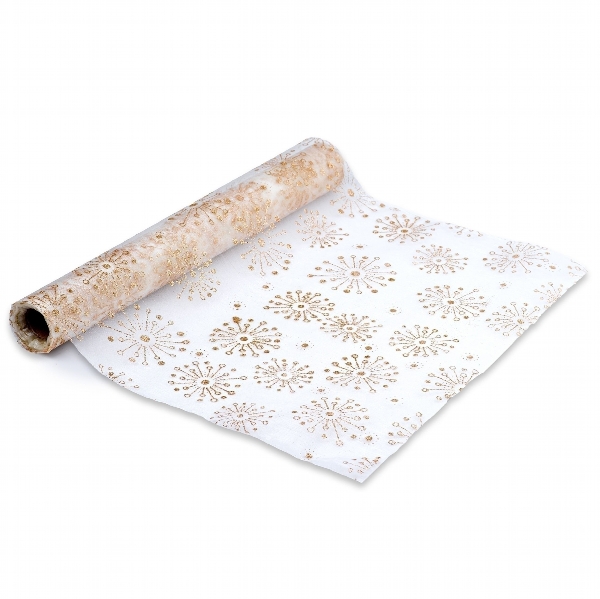 Deko látka organza vánoční 36cm/9m