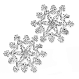 Vločka pvc 2ks/8,5cm stříbrná