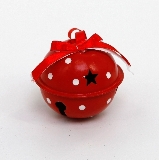 Rolnička kov závěs 6,5cm červená