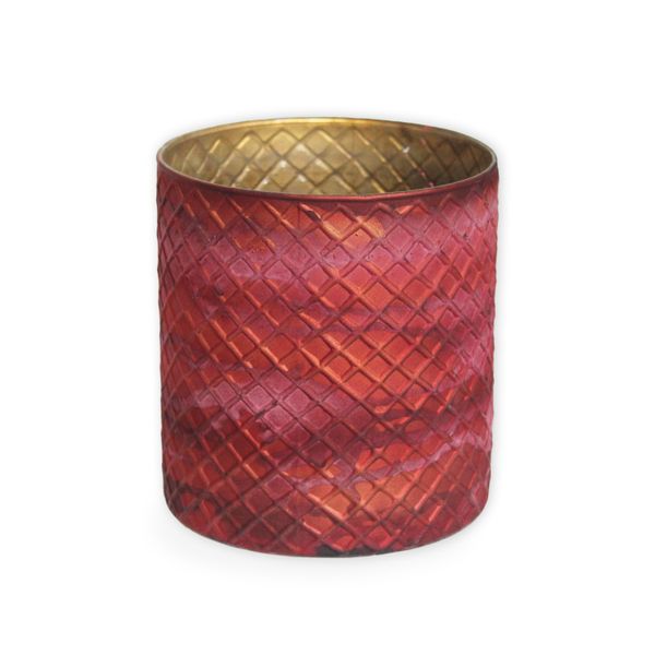 Obal sklo pr.10 v.12,5cm bordó