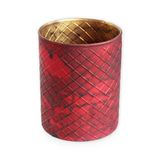 Obal sklo pr.15 v.16cm bordó