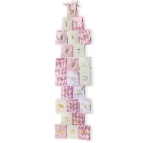 Adventní kalendář textil 120cm růžová