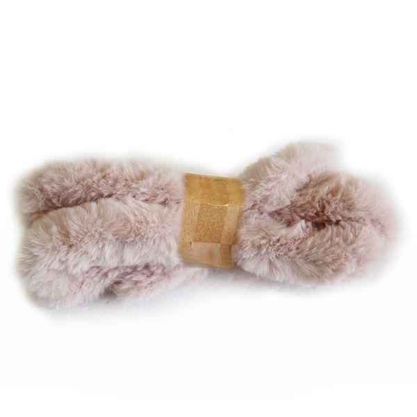 Šňůra im.kožešina 3cm/1m sv.růžová
