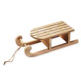 Sáňky dřevo závěs 24cm natural
