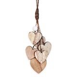 Srdce závěs dřevo 32cm natural