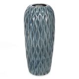 Váza porcelán 36cm šedomodrá