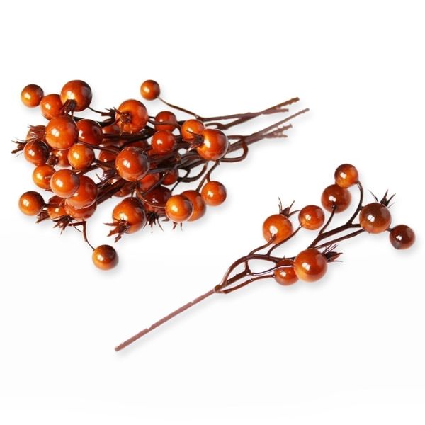 Jeřabiny přízdoba 6ks/16cm oranžová II.JAKOST