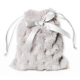Pytlík dárkový textil 16 cm šedá
