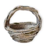 Košík polyresin 34cm natural