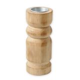 Svícen dřevo 16cm natural