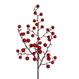 Bobule větev 45cm červená