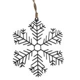 Vločka závěs kov 21cm černá