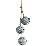 Rolničky závěs kov plech 30cm šedá