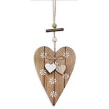Srdce závěs dřevo pr.15cm natural