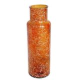 Sklo váza oranž 55/15cm