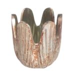 Svícen sklo pr.9,5cm antik