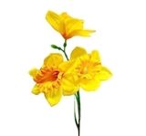 Narcisy textil x3/50cm žlutá