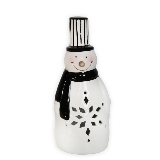 Sněhulák svícen LED/porcelán 18,5cm
