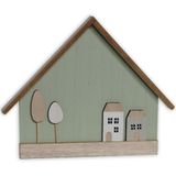 Domek dřevo 18,8cm mint