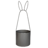 Zajíc kov obal 52cm šedá