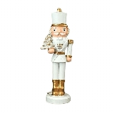 Louskáček pvc 15,5cm bílá/zlatá