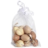 Vajíčka závěs 12ks/4cm natural