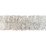 Řetěz vánoce 15cm/6m bílo/stříbrný