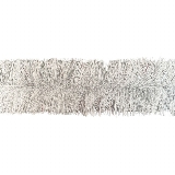 Řetěz vánoce 10cm/6m bílo/stříbrný
